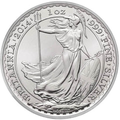 2014 1oz UK Britannia Silver Coin