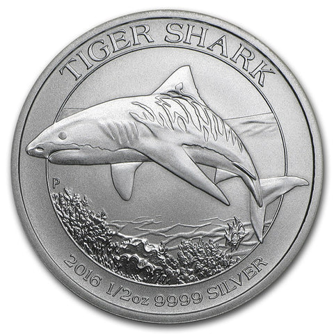 2016 1/2oz Australian Tiger Shark Silver Coin