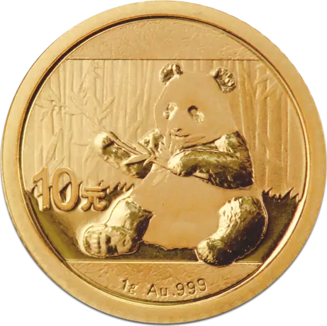 2017 1 Gram Chinese Panda Gold Coin