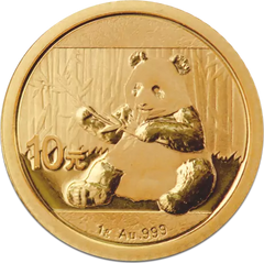 2017 1 Gram Chinese Panda Gold Coin