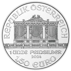 2024 1oz Austrian Philharmonic Silver Coin